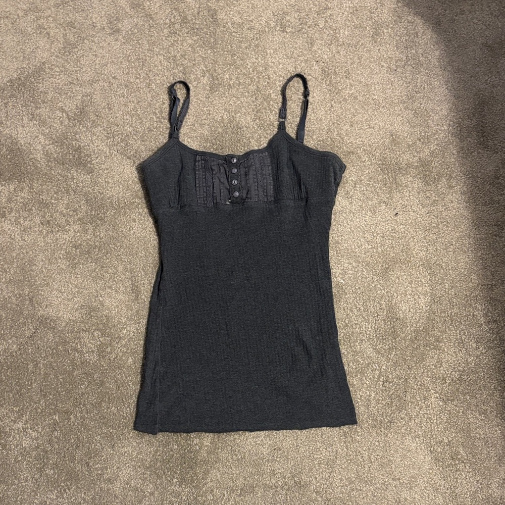 Aeropostale Dark Gray Camisole Top